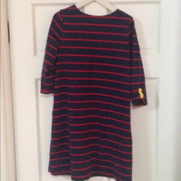 Navy and red stripped dress - Picture 2 of 4